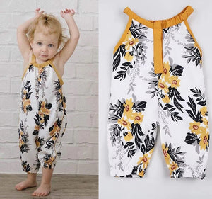 Baby Girls Floral Summer Jumpsuits