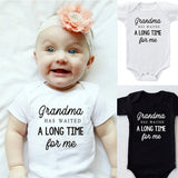 Grandma Waited A Long Time for Me Baby Bodysuits 0-24 Months
