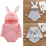 Bunny Ears Hoodie Bodysuit