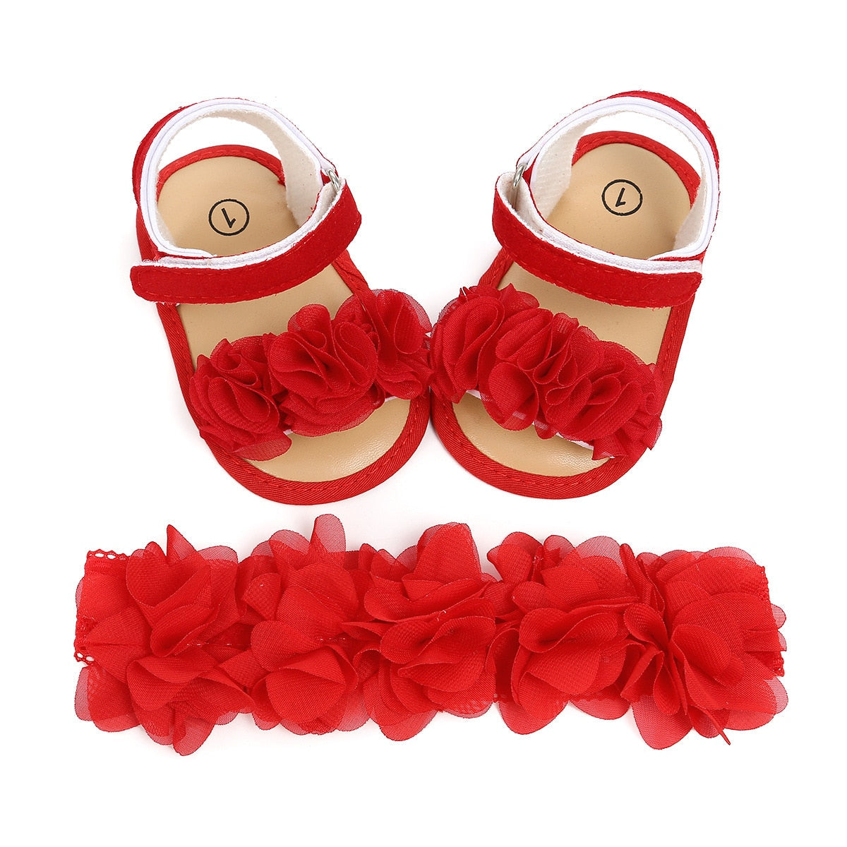 Shoes - Flower Summer Sandals & Headband