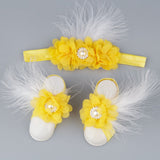 Baby Accessories - Baby Girl Headband Foot Accessories Set