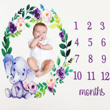 Baby Accessories - Flower Printed Photography Blankets