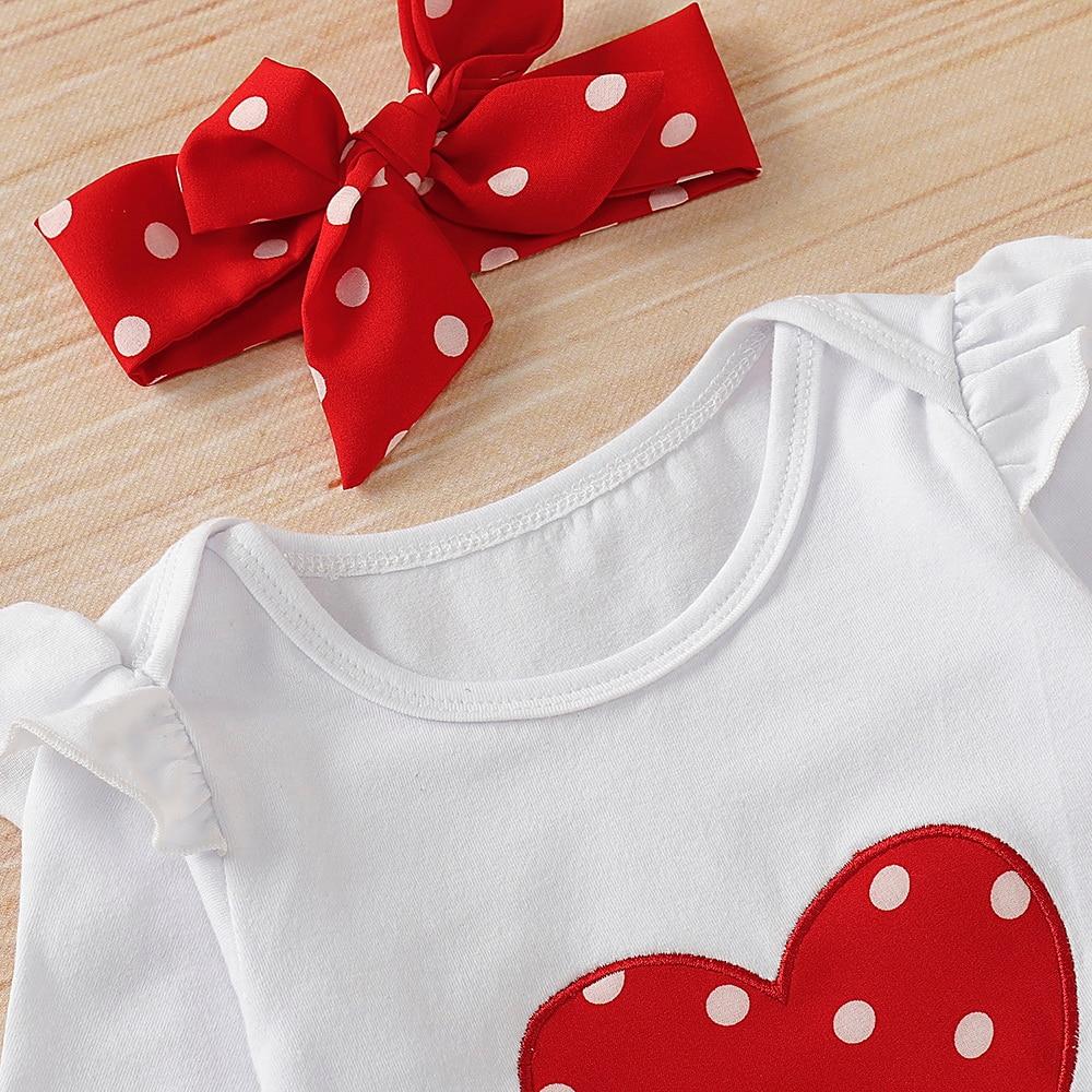Baby Accessories - Newborn Baby Girls Red Polka Dot Clothes Set