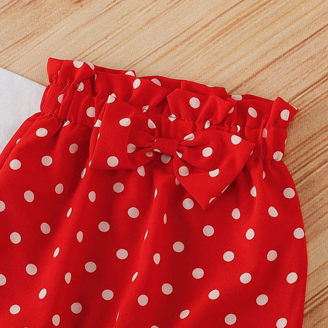 Baby Accessories - Newborn Baby Girls Red Polka Dot Clothes Set