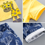Baby Clothes - 2PC Giraffe Clothes Set T-shirt & Pants