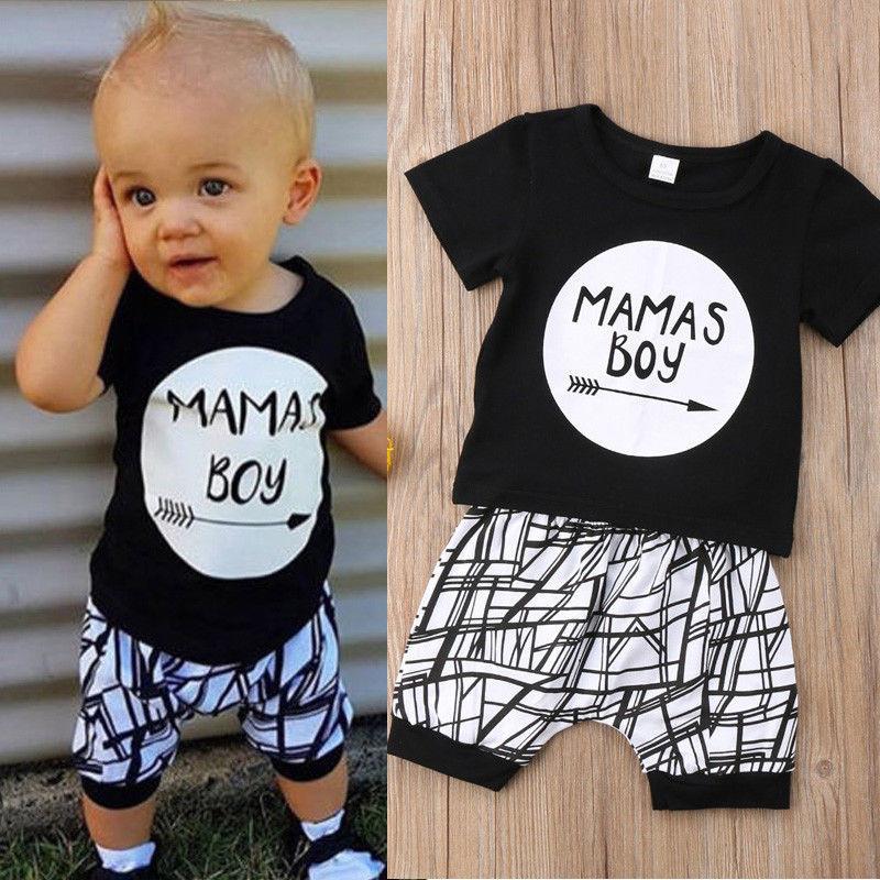 Baby Clothes - 2pcs Mamas Boy Clothes Set