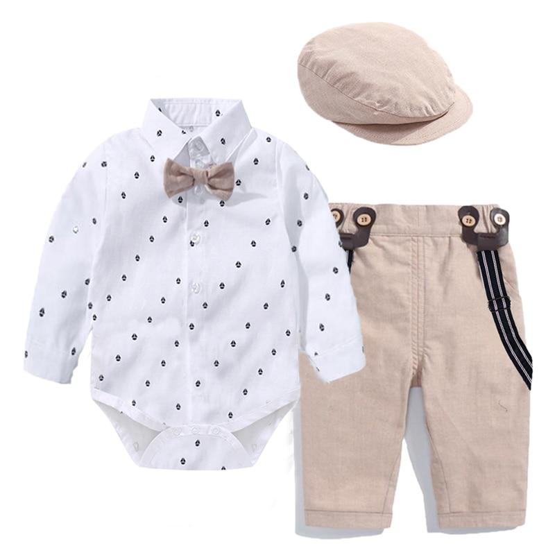 Baby Clothes - Baby Boys Rompers + Cap Suits