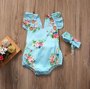 Baby Girl Flower Rompers  0-18 M-Elite Outlet Store