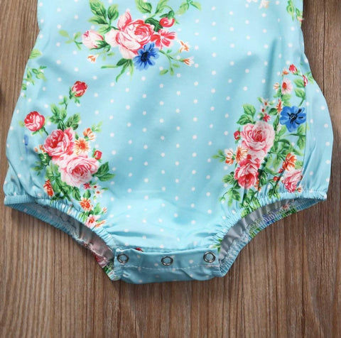 Baby Clothes - Baby Girl Flower Rompers  0-18 M