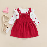 Baby Girl Heart Pattern Clothes Set 0-18M