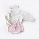 Baby Clothes - Baby Girl Knitted Lovely Outfit