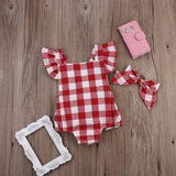 Baby Girl Rompers + Hairpin Set 0-18 M