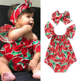 Baby Girl Watermelon Clothes Set