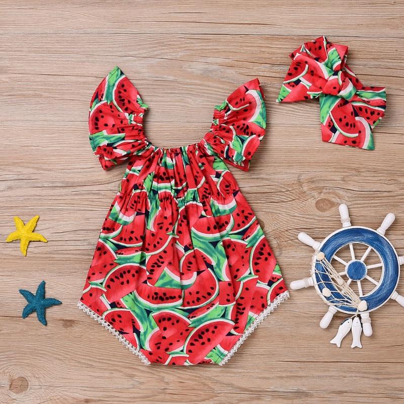 Baby Clothes - Baby Girl Watermelon Clothes Set