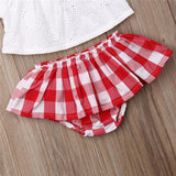 Baby Girls Plaid Clothes Sets