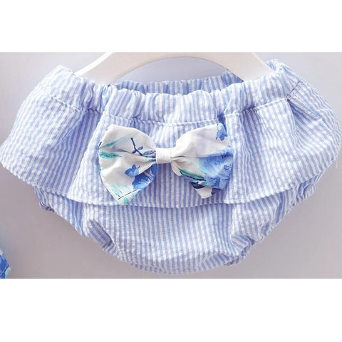 Baby Girls Sleeveless Dress & Briefs