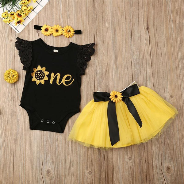 Baby Girls Sunflower Clothes Set Elite Outlet Store