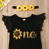 Baby Girls Sunflower Clothes Set