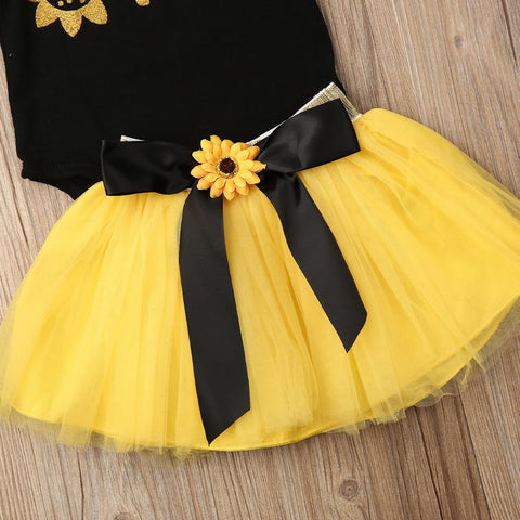 Baby Girls Sunflower Clothes Set