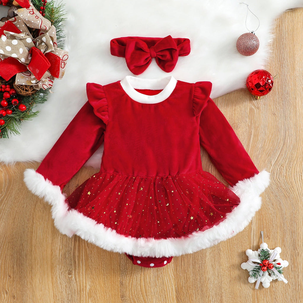 Baby Clothes - Christmas Baby Romper Dress