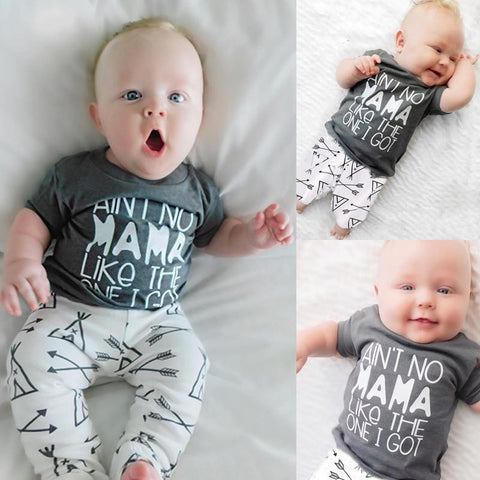 Baby Clothes - Cute Cotton Clothes Set Tshirt+Pants