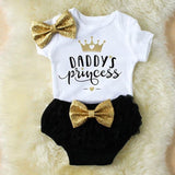 Baby Clothes - Daddy's Princess Newborn Baby Girl Clothes Set