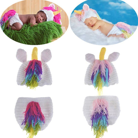 Baby Clothes - Newborn Unicorn Photography Costume