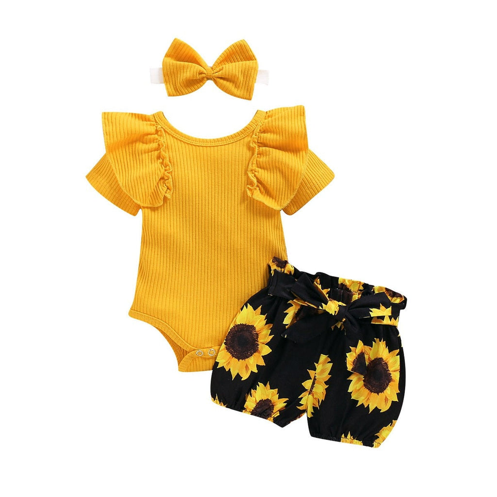 Baby Clothes - Summer Floral Clothes Set