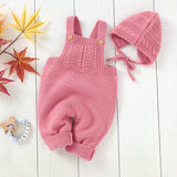 Baby Clothes - Warm Knitted Jumpsuits & Hats