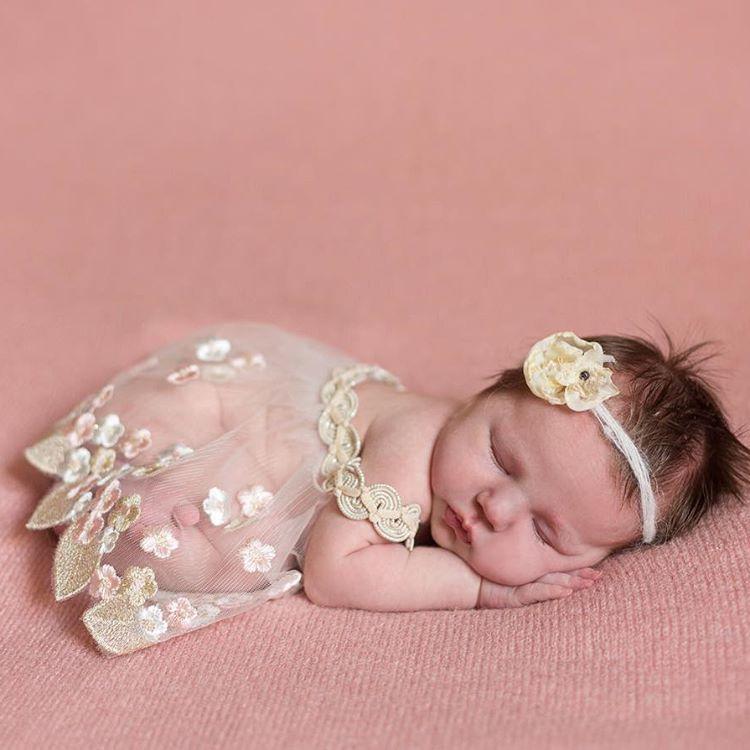 Baby Costume - Newborn Photography Embroidery Lace Dress