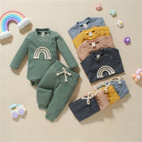 Newborn Toddler Baby Rainbow Outfits