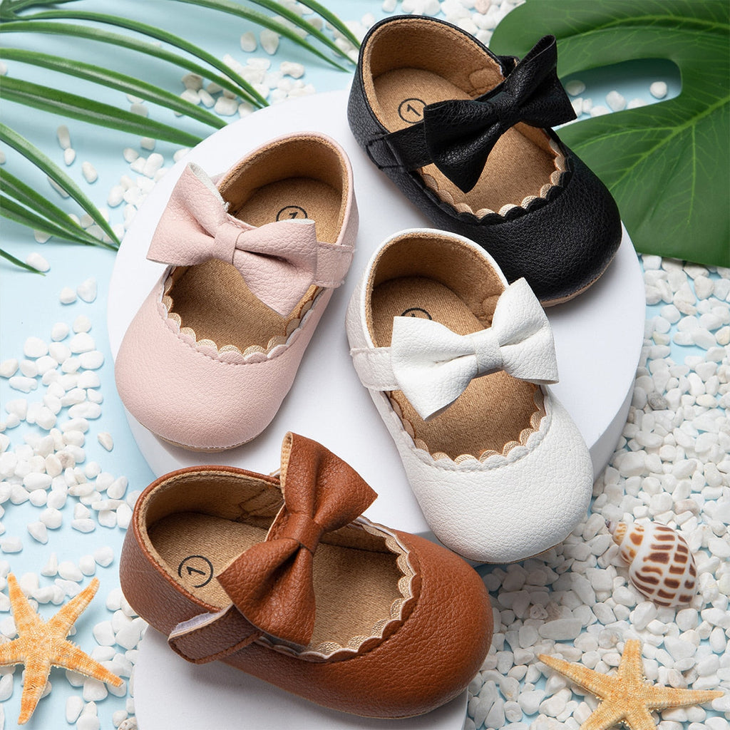 Baby Bowknot Non-slip Soft-Sole Shoes – Elite Outlet Store