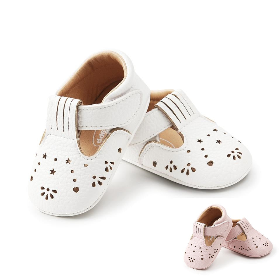 Baby Shoes - Baby Girl Soft Sole Shoes 0-18M