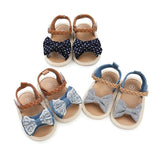 Canvas Bow Soft Sole 0-18M