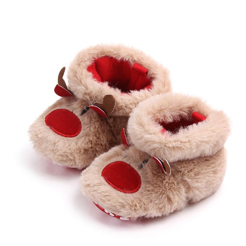 Baby Shoes - Christmas Elk First Walkers Winter Boots