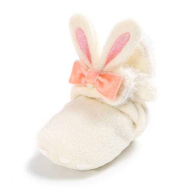 Cute Rabbit Ear Baby Girls Booties