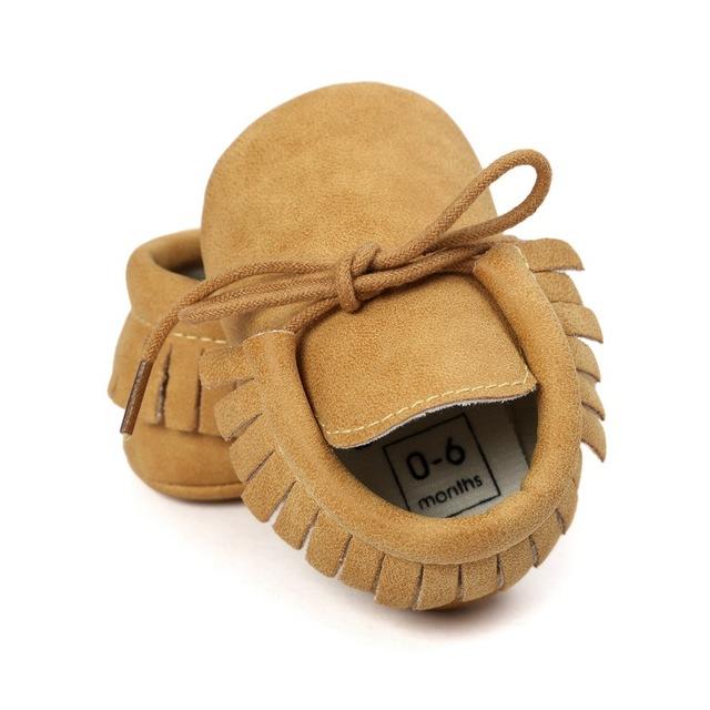 Baby Shoes - PU Leather Moccasins 0-18M