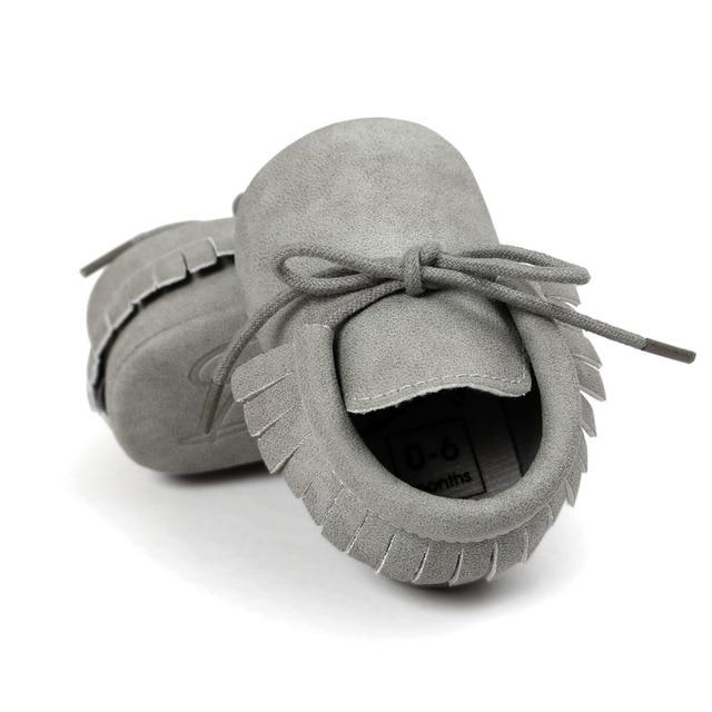 Baby Shoes - PU Leather Moccasins 0-18M