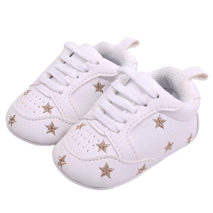 Baby Shoes - Star Pattern First Walkers Sneakers