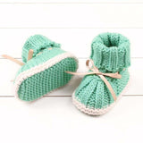 Baby Shoes - Warm Crochet First Walkers Boots 0-24M