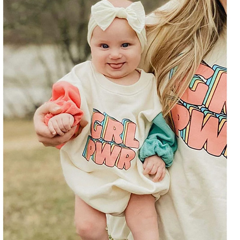 Baby Toddler Girls Bodysuit Sweatshirt
