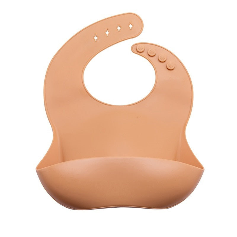 Bibs - Waterproof Silicone Baby Feeding Bibs