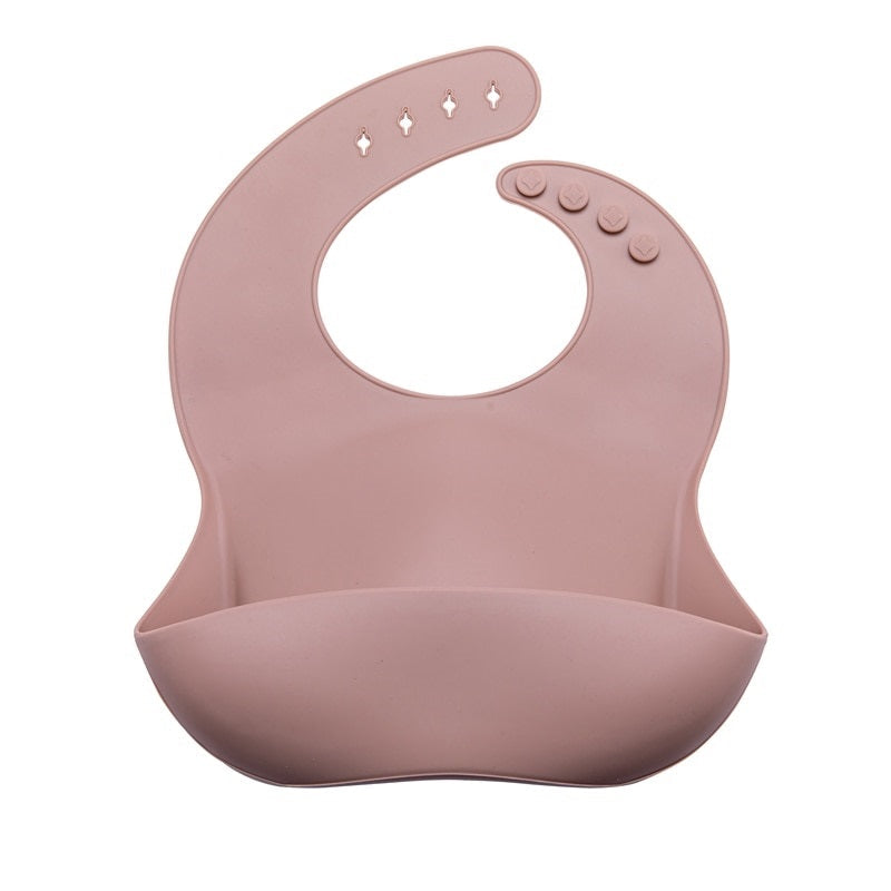 Bibs - Waterproof Silicone Baby Feeding Bibs