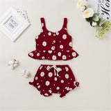 Bloomers - Baby Flower Cotton Shorts Top Suit