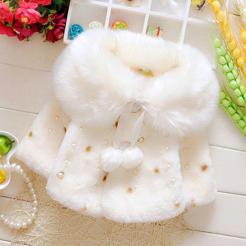 Coat - Baby Toddler Infant Girls Fur Coat