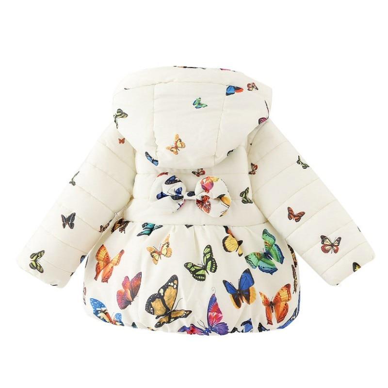 Coat - Butterfly Print Winter Jacket 6-24M