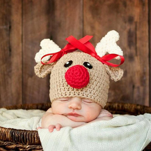 Costume - Christmas Hat Newborn Photography Costume