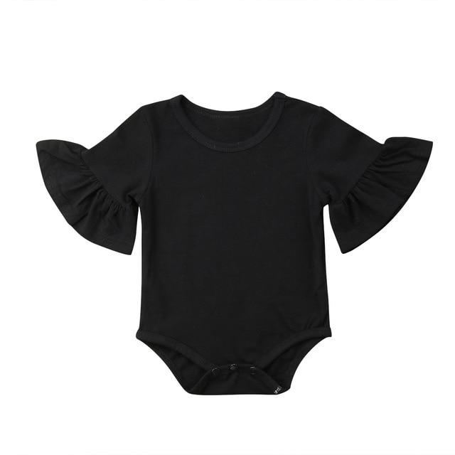 Costume - Flare Sleeve Newborn Baby Girl Rompers 0-24M
