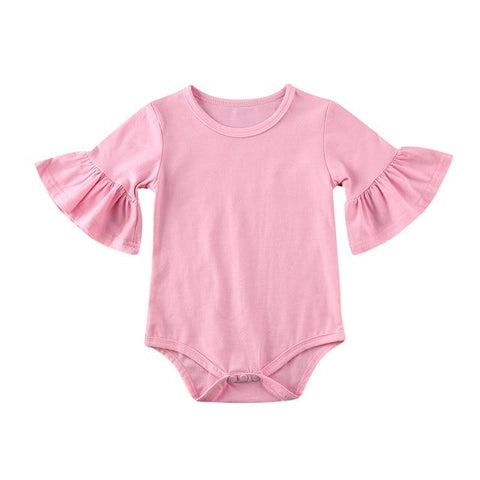 Costume - Flare Sleeve Newborn Baby Girl Rompers 0-24M