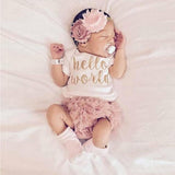 Costume - Newborn Clothes Set Hello World